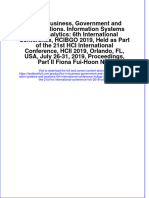 Download pdf Hci In Business Government And Organizations Information Systems And Analytics 6Th International Conference Hcibgo 2019 Held As Part Of The 21St Hci International Conference Hcii 2019 Orlando ebook full chapter 