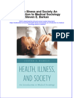 PDF Health Illness and Society An Introduction To Medical Sociology Steven E Barkan Ebook Full Chapter