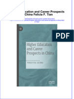 PDF Higher Education and Career Prospects in China Felicia F Tian Ebook Full Chapter