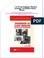 Textbook Handbook of X Ray Imaging Physics and Technology 1St Edition Paolo Russo Ebook All Chapter PDF