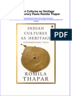 Textbook Indian Cultures As Heritage Contemporary Pasts Romila Thapar Ebook All Chapter PDF