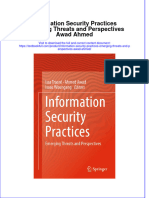 PDF Information Security Practices Emerging Threats and Perspectives Awad Ahmed Ebook Full Chapter