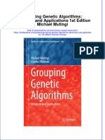 Textbook Grouping Genetic Algorithms Advances and Applications 1St Edition Michael Mutingi Ebook All Chapter PDF