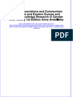 Gender Generations and Communism in Central and Eastern Europe and Beyond Routledge Research in Gender and History 1st Edition Anna Artwi Ska