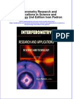 PDF Interferometry Research and Applications in Science and Technology 2Nd Edition Ivan Padron Ebook Full Chapter