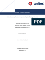 Ensayo Politicas Economicas y Financieras de Apoyo A Los Negocios Afectados Por La Pandemia