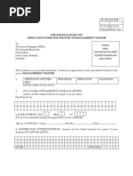 The Nainital Bank LTD Application Form For The Post of Management Trainee