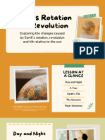 Earth's Rotation and Revolution Education Presentation in Yellow Green Neat Collage Style