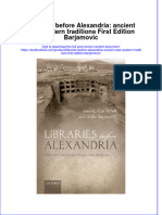 PDF Libraries Before Alexandria Ancient Near Eastern Traditions First Edition Barjamovic Ebook Full Chapter