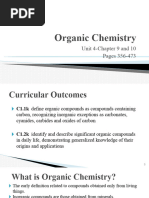 Organic Chemistry Unit Lesson 1-Introduction To Organic Chemistry