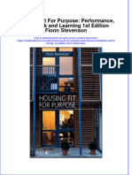 PDF Housing Fit For Purpose Performance Feedback and Learning 1St Edition Fionn Stevenson Ebook Full Chapter