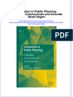 Full Chapter Innovation in Public Planning Calculate Communicate and Innovate Aksel Hagen PDF