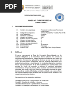 Silabo Proceso de Confecciones I 2024-1