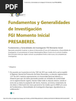 Fundamentos y Generalidades de Investigación FGI Momento Inicial PRESABERES