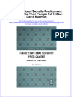 Full Chapter Israels National Security Predicament Guarding The Third Temple 1St Edition David Rodman PDF