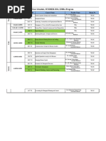 EMBA Class Schedule