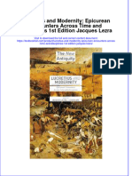 PDF Lucretius and Modernity Epicurean Encounters Across Time and Disciplines 1St Edition Jacques Lezra Ebook Full Chapter