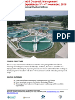 Sludge Treatment & Disposal Programme