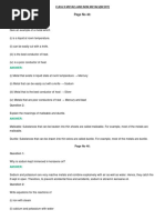 Class X Metals and Non Metals Ncert Solutions