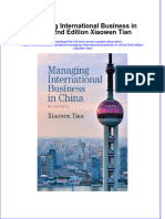 PDF Managing International Business in China 2Nd Edition Xiaowen Tian Ebook Full Chapter