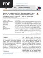 2019 Structure and Enhanced Piezoelectric Performance of BiScO3 PbTiO3 PNN Ternary High Temperature Piezoelectric Ceramics