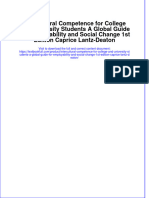 Intercultural Competence For College and University Students A Global Guide For Employability and Social Change 1st Edition Caprice Lantz-Deaton