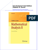 Textbook Mathematical Analysis Ii 2Nd Edition Vladimir A Zorich Ebook All Chapter PDF