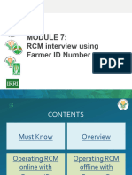 7 - RCM Using Farmer ID Number