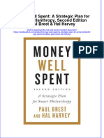 Textbook Money Well Spent A Strategic Plan For Smart Philanthropy Second Edition Paul Brest Hal Harvey Ebook All Chapter PDF