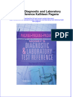 Textbook Mosbys Diagnostic and Laboratory Test Reference Kathleen Pagana Ebook All Chapter PDF