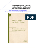 PDF Mexican Banks and Foreign Finance From Internationalization To Financial Crisis 1973 1982 Sebastian Alvarez Ebook Full Chapter