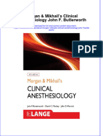 Textbook Morgan Mikhails Clinical Anesthesiology John F Butterworth Ebook All Chapter PDF