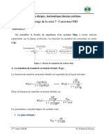 Série 7 Correcteur PID Corrigé