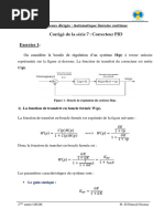 Série 7 Correcteur PID Corrigé