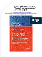 Textbook Nature Inspired Optimizers Theories Literature Reviews and Applications Seyedali Mirjalili Ebook All Chapter PDF