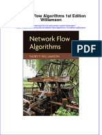 PDF Network Flow Algorithms 1St Edition Williamson Ebook Full Chapter