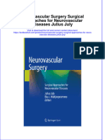 Textbook Neurovascular Surgery Surgical Approaches For Neurovascular Diseases Julius July Ebook All Chapter PDF