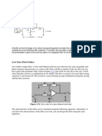 Figure 2.71: First Order Low-Pass Butterworth Filter