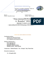 Proiect - Educativ - Ziua Romilor 2024