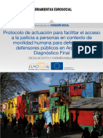 Protocolo de Actuación para Facilitar El Acceso A La Justicia A Personas en Contexto de Movilidad Humana para Defensoras y Defensores Públicos en Argentina. Diagnóstico Final