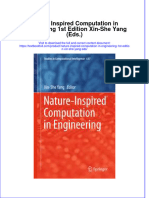 PDF Nature Inspired Computation in Engineering 1St Edition Xin She Yang Eds Ebook Full Chapter