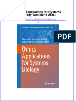 Textbook Omics Applications For Systems Biology Wan Mohd Aizat Ebook All Chapter PDF