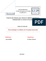 Stress Hydrique Et Résilience de L'économie Marocaine