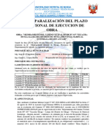 Acta de Paralización Del Plazo Excepcional Vizcacha