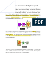 Script-Synthesis of Nanomaterialsthe Top Down Approach