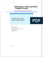 PDF Operative Techniques Hand and Wrist Surgery Chung Ebook Full Chapter