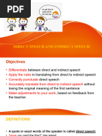 Direct and Indirect Speech REVIEW