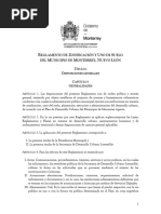 Reglamento de Zonificacion y Uso de Suelo Del Municipio de Monterrey