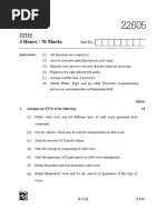 Question Paper Summer 2023