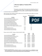 Direxion Announces Reverse Splits 11 ETFs